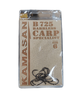 Kamasan Carp Specialist Hook B725 Barbless Size 6