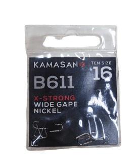 Kamasan B611 X-Strong Wide Gape Nickel 16