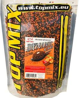 TOP MIX Dynamic Carp etető pellet, Csoki Narancs